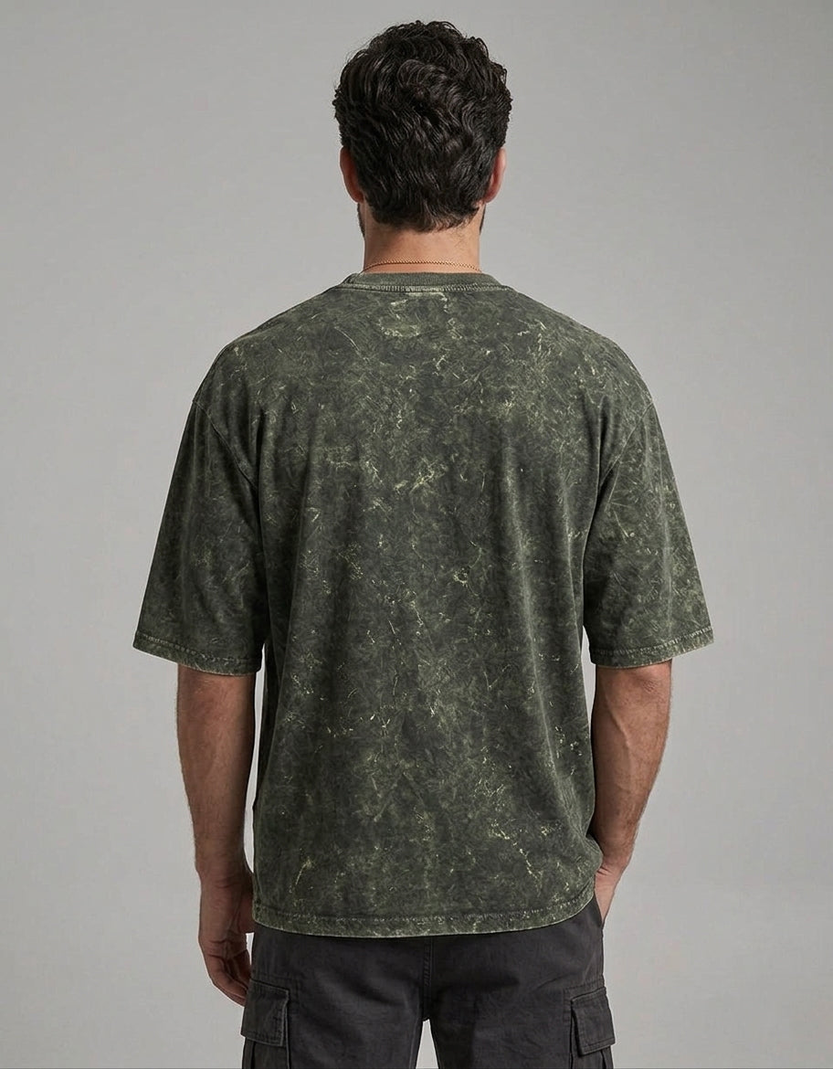 Men’s Acid Wash Oversized T-Shirt