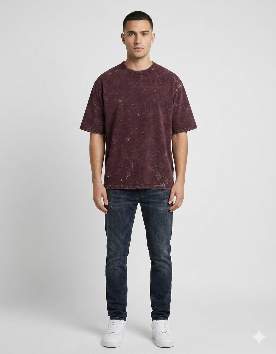 Men’s Acid Wash Oversized T-Shirt
