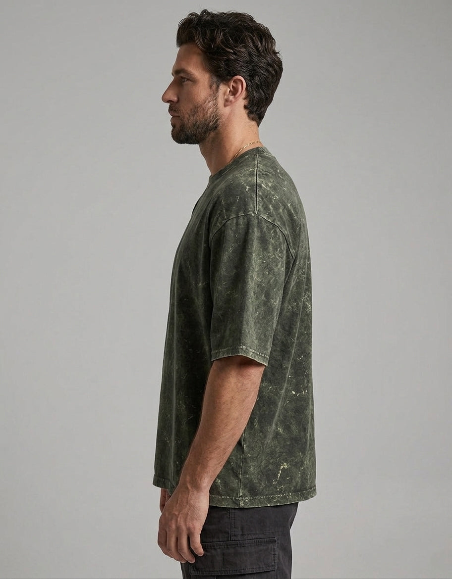 Men’s Acid Wash Oversized T-Shirt