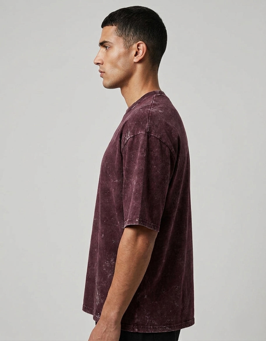 Men’s Acid Wash Oversized T-Shirt
