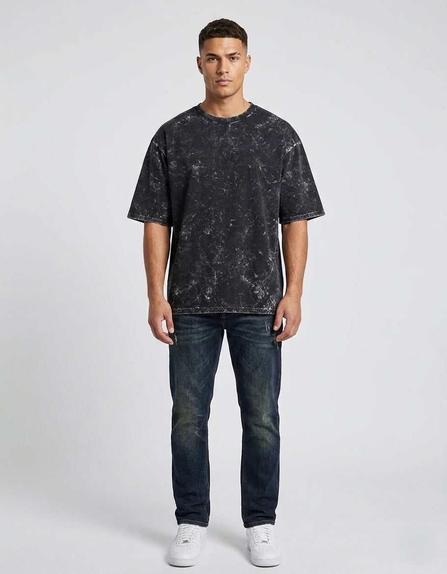 Men’s Acid Wash Oversized T-Shirt