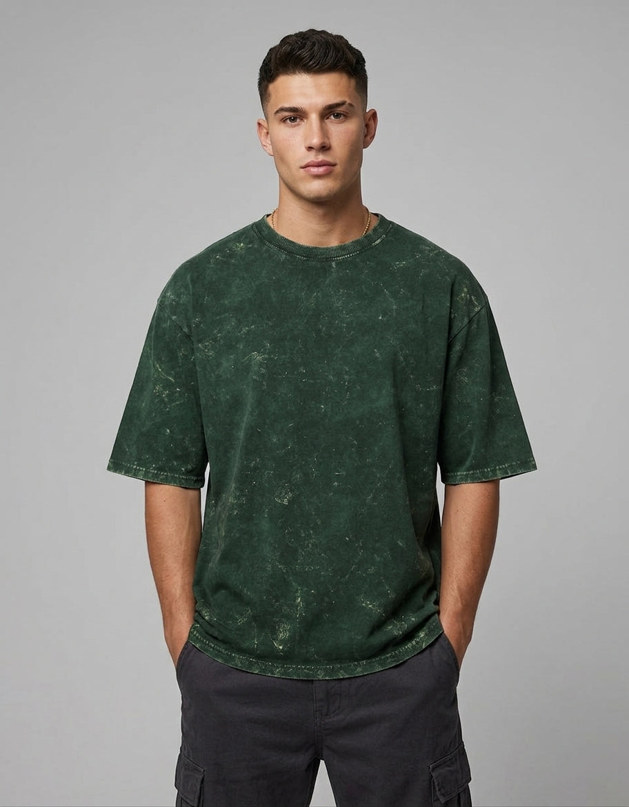Men’s Acid Wash Oversized T-Shirt