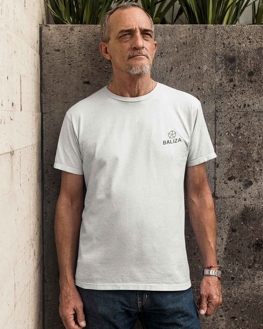 Baliza Men's 100% Cotton Round Neck T-shirt- Olive Green