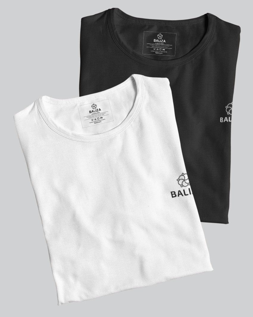 Pack of 2 T-Shirt [Black & Combination]
