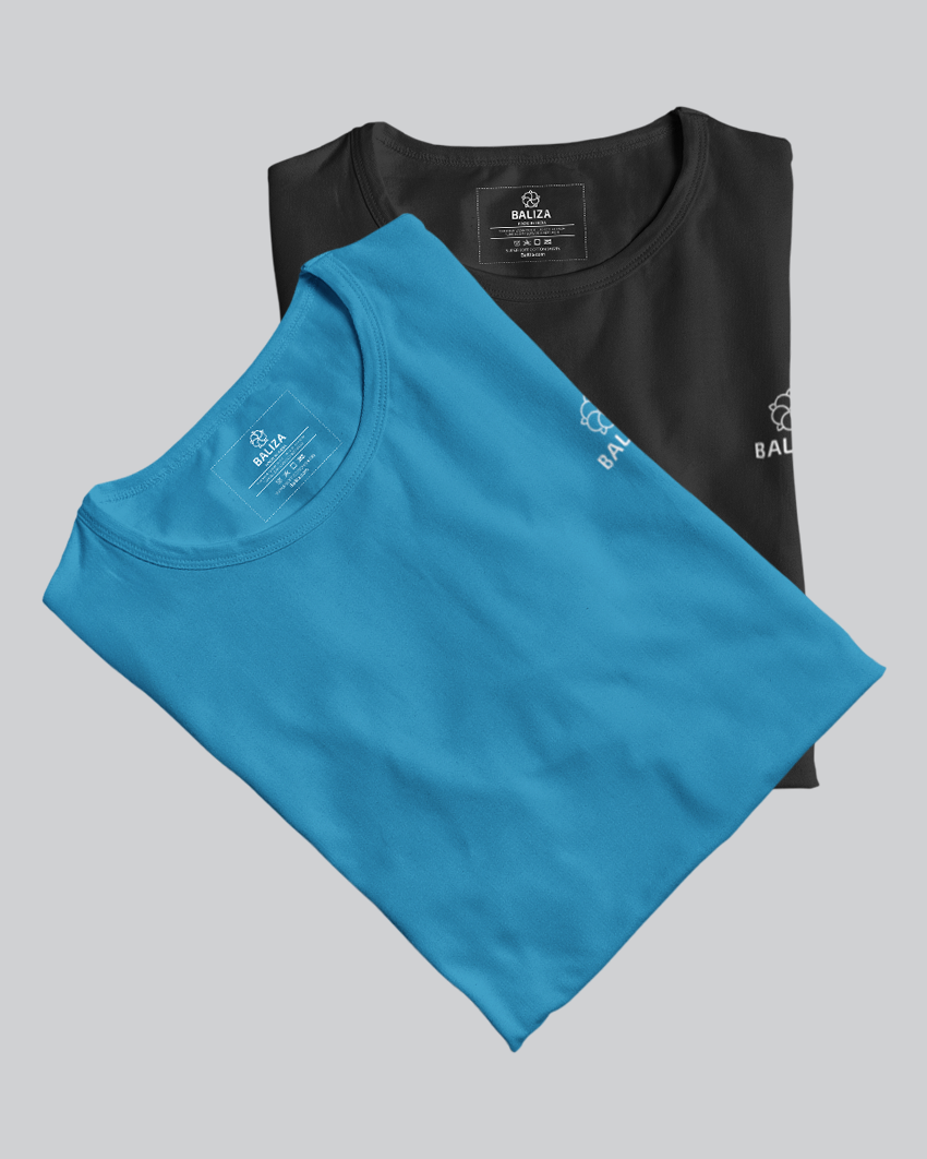 Pack of 2 T-Shirt [Black & Combination]