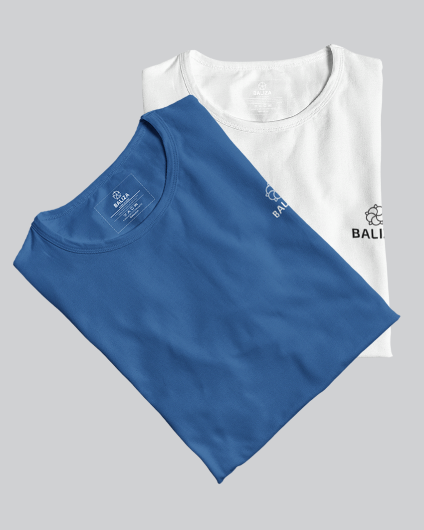Pack of 2 T-Shirt [ White & Combination]