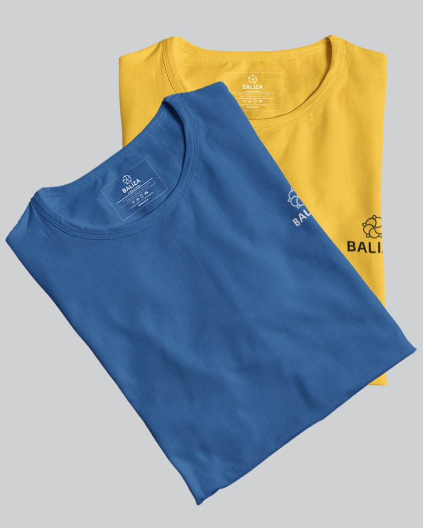 Pack of 2 T-Shirt [ Yellow & Combination]
